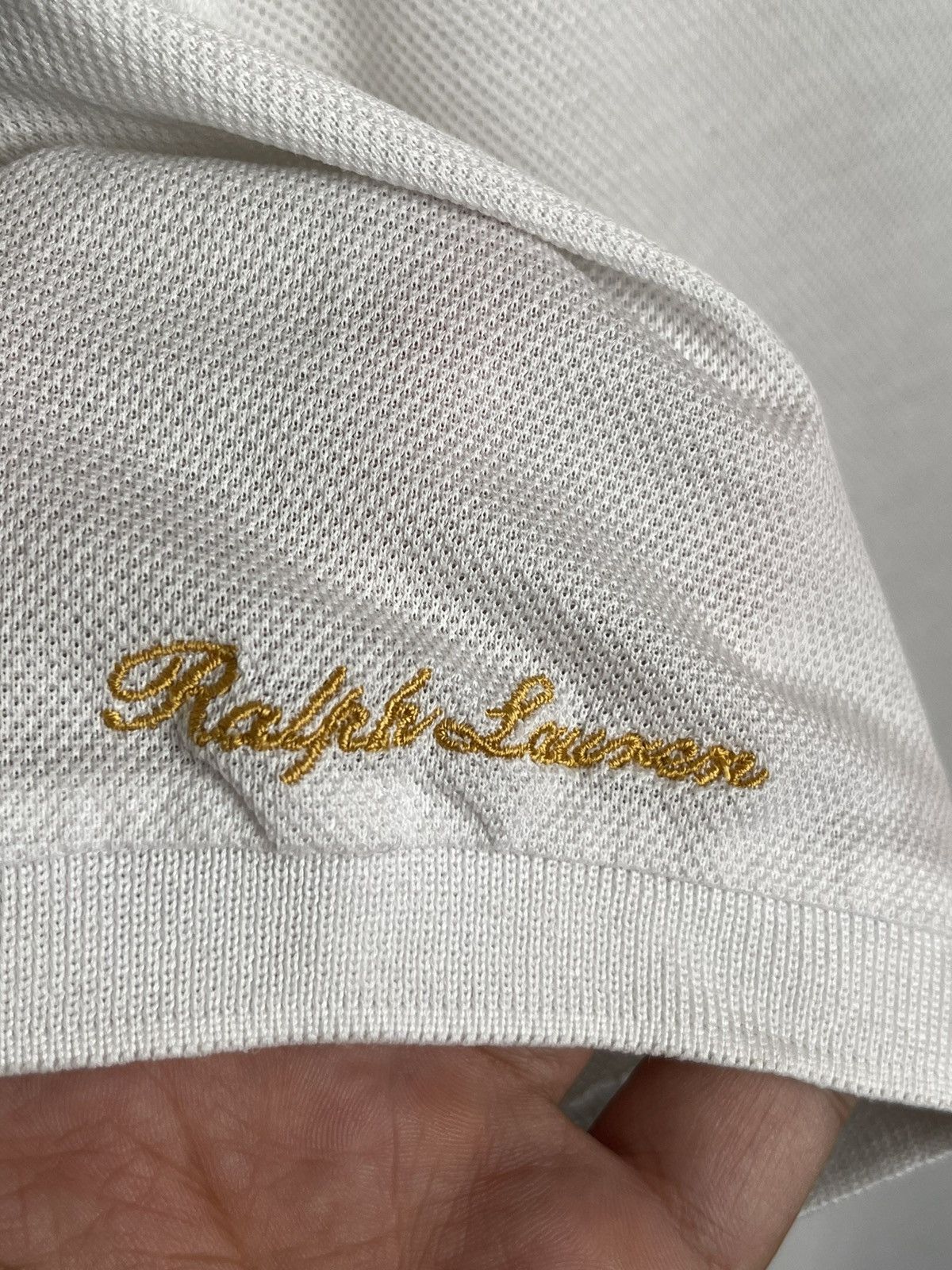 Ralph Lauren Purple Label Ralph Lauren Purple Label White Gold Polo Size US XS / EU 42 / 0 - 4 Thumbnail