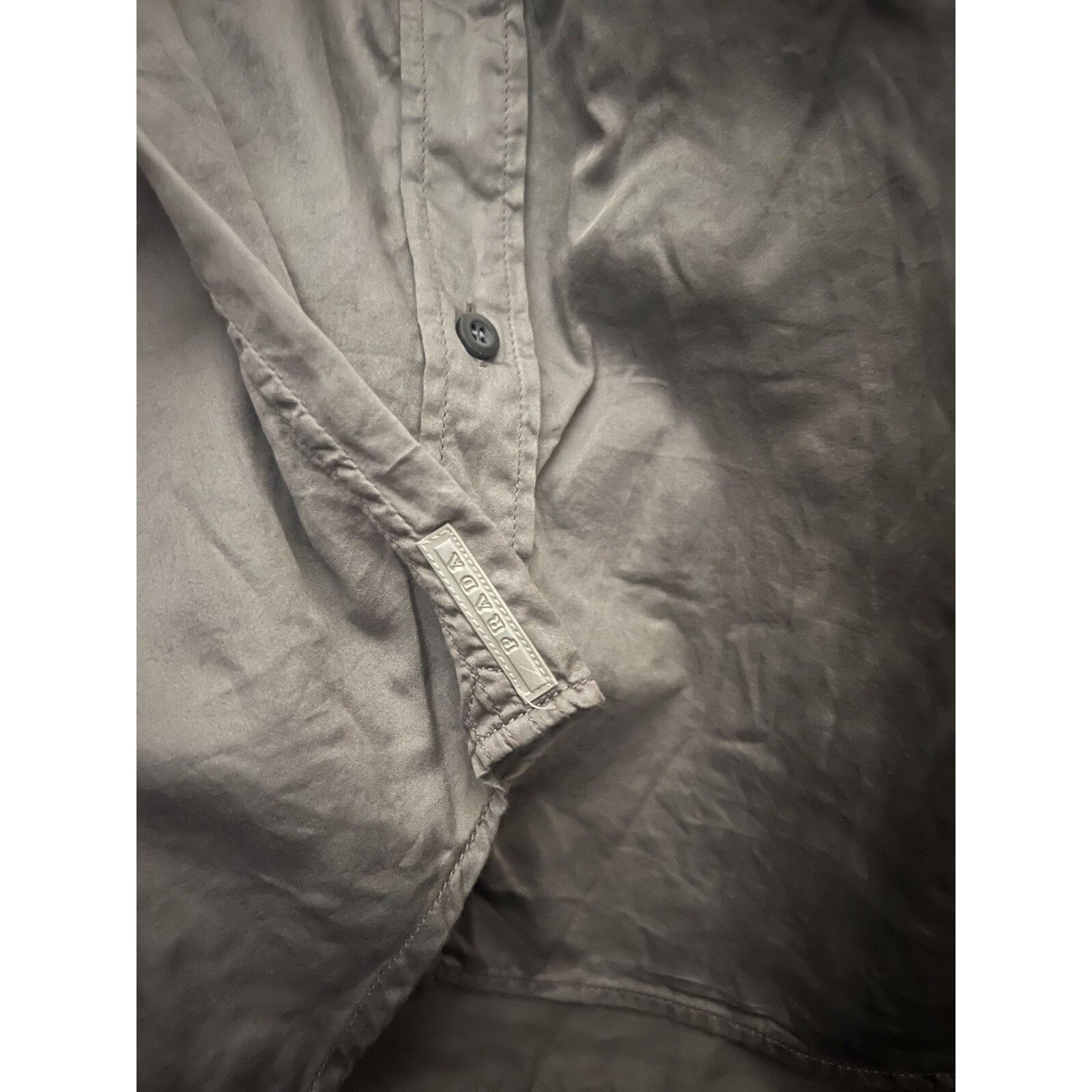 Prada Prada Men's Khaki Gray Longsleeve Shirt Size 40 Size US M / EU 48-50 / 2 - 8 Thumbnail