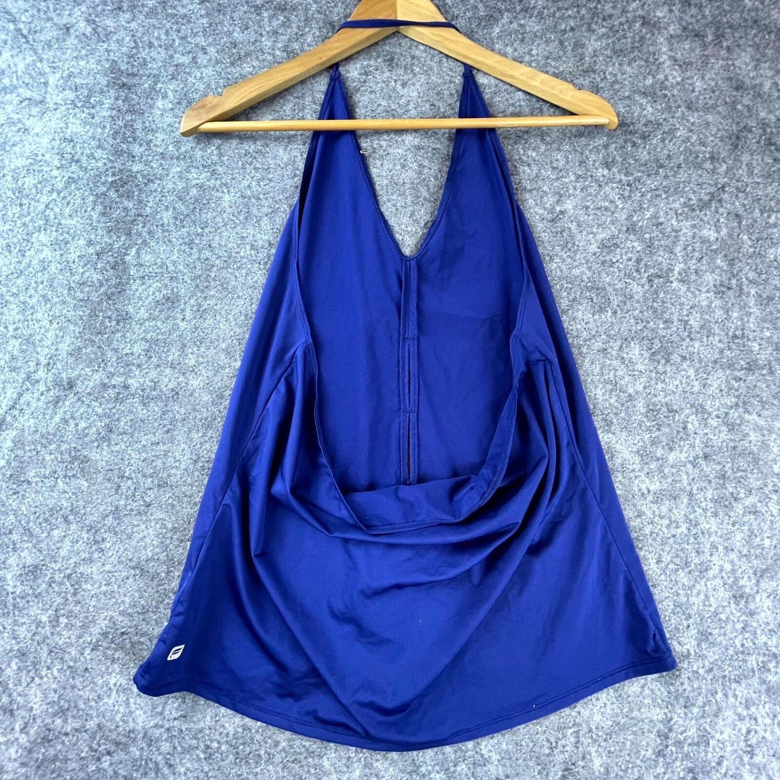 Fabletics Fabletics Chiara Tank Top Womens Medium Blue Halter Keyhole Size M / US 6-8 / IT 42-44 - 2 Thumbnail