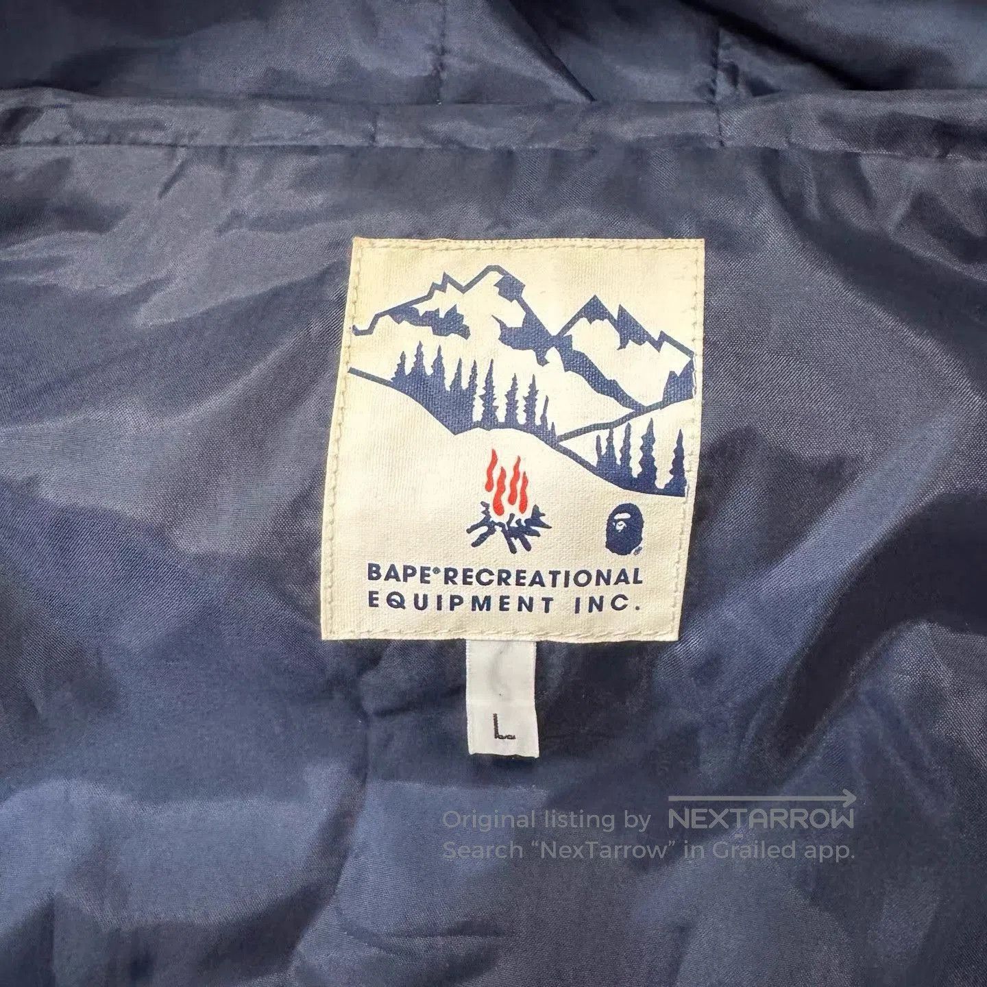 Bape Blue Shark Mouth Hooded Jacket Size L. Size US L / EU 52-54 / 3 - 4 Thumbnail
