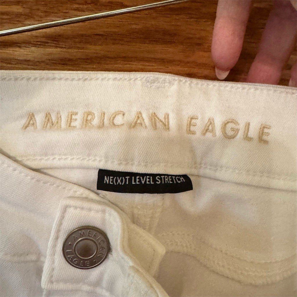 American Eagle Outfitters American Eagle Outfitters Jeans Womens Size 4 White Skinny Size 28" / US 6 / IT 42 - 5 Thumbnail