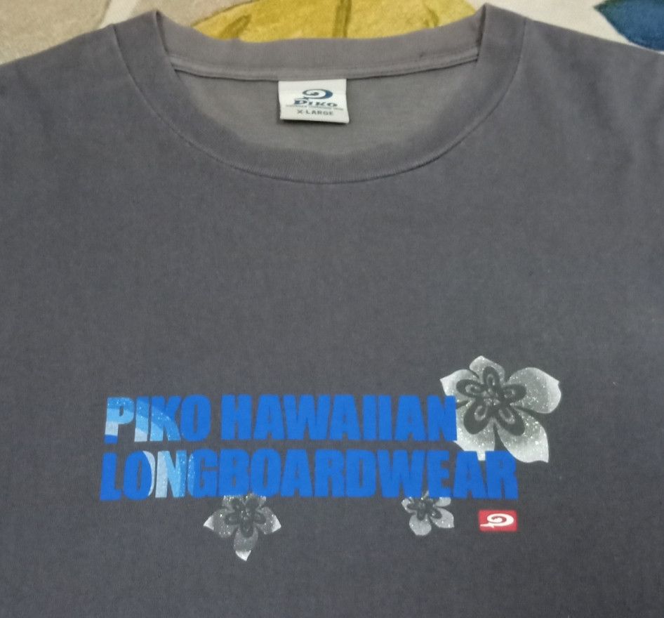 Vintage Vintage 90s PIKO Hawaiian Longboard Wear T-shirt Size US XL / EU 56 / 4 - 5 Thumbnail
