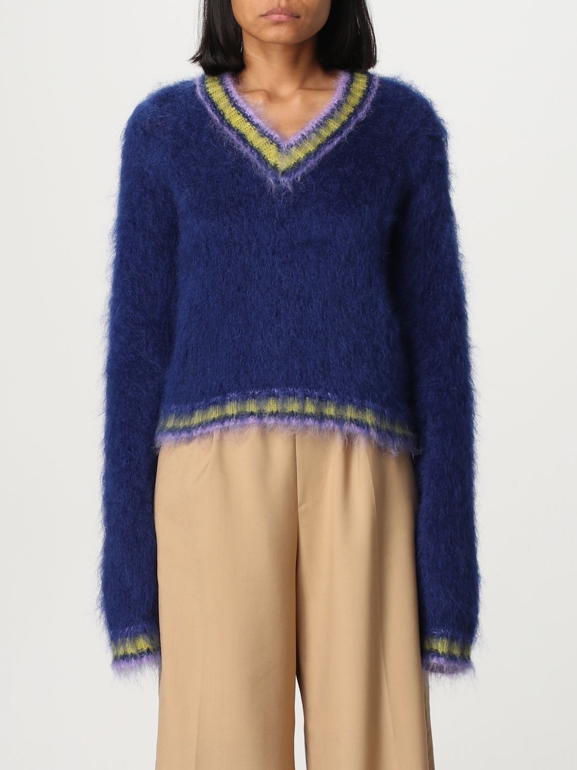 image of Marni Sweater Woman Royal Blue, Women's (Size Small)