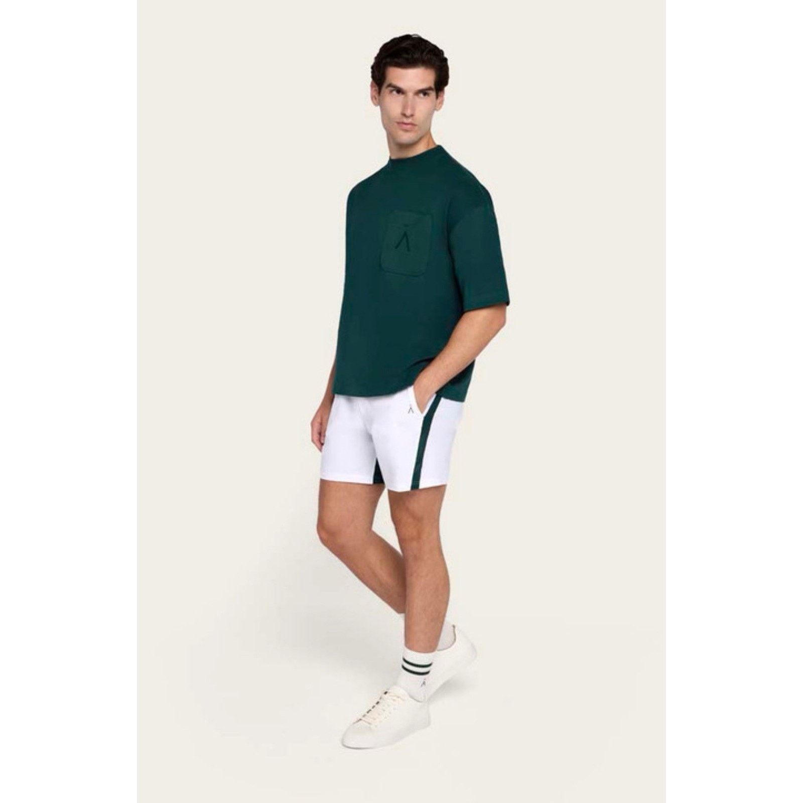Other Aman Essentials Unisex Oversized Pocket Tee -Dark Green XL Size US XL / EU 56 / 4 - 1 Thumbnail