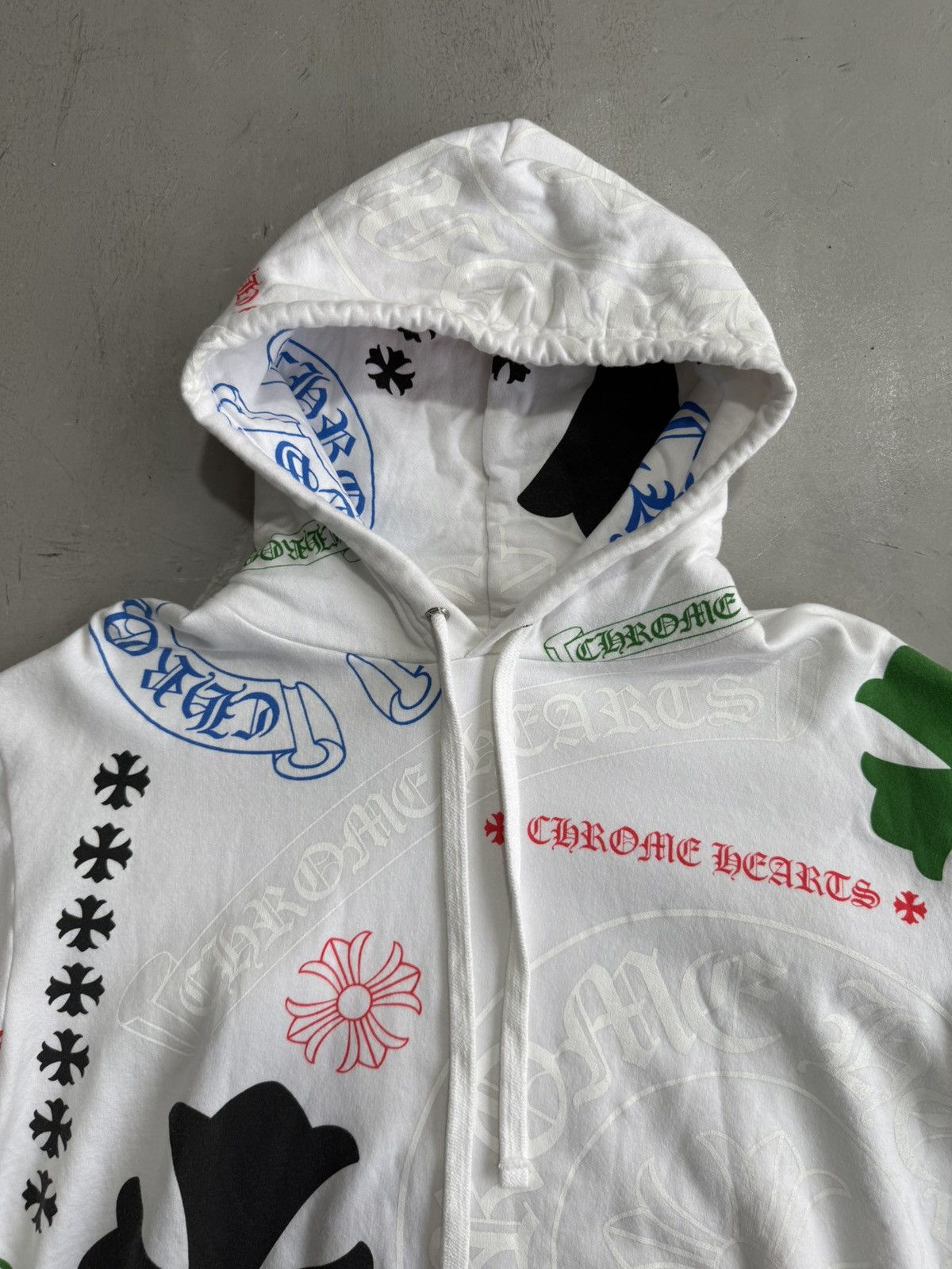 Chrome Hearts Rare - Stencil All Over Print Hoodie Size US M / EU 48-50 / 2 - 3 Thumbnail