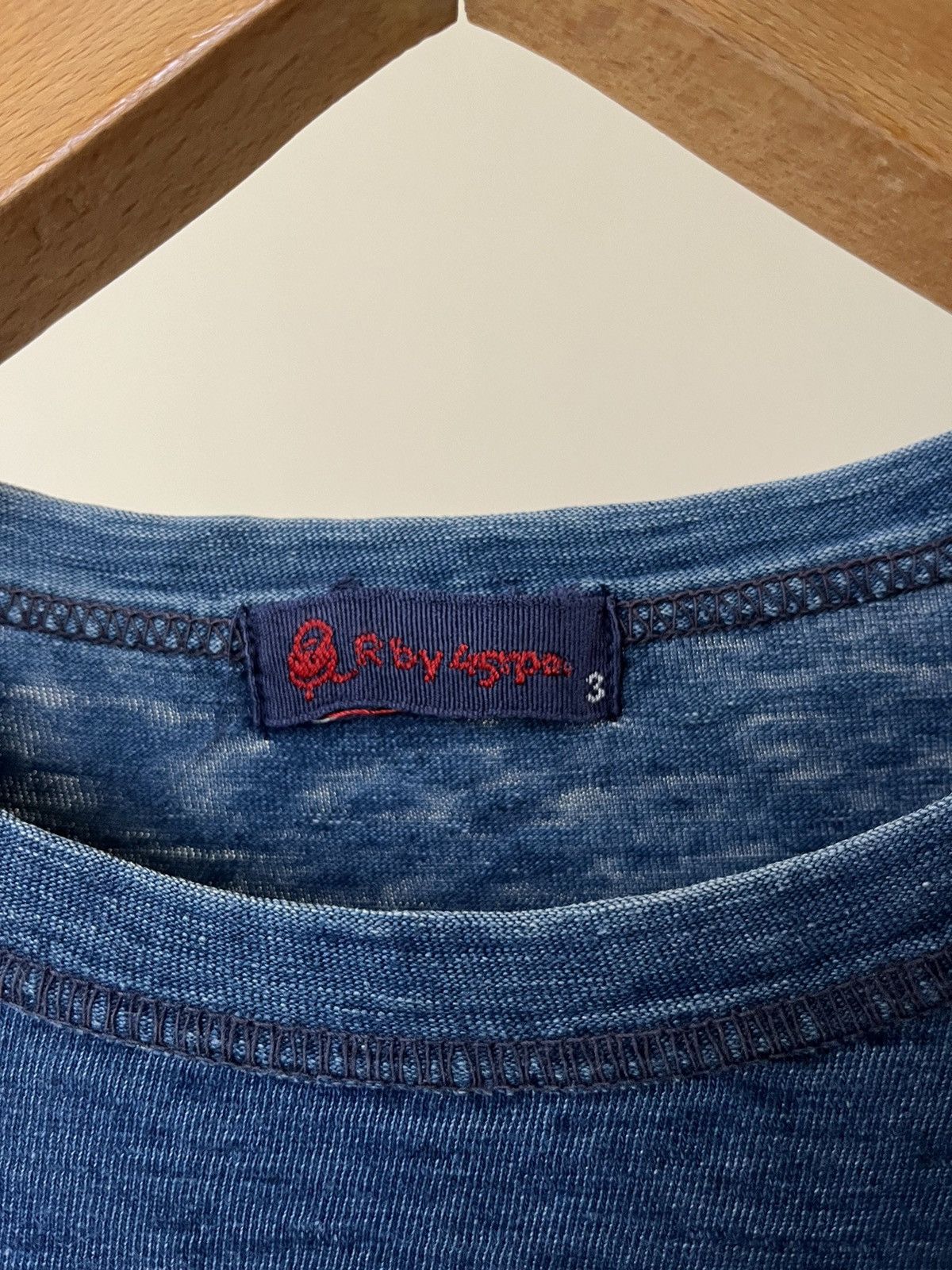 45rpm Rare 💥 45rpm Indigo 908 Futura Logo T ( Unisex ) Size US S / EU 44-46 / 1 - 3 Thumbnail