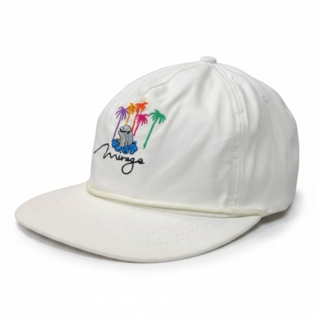 Mirage Vintage 90s Mirage Hotel Casino Golf Hat Cap Dolphins Vegas Size ONE SIZE - 1 Thumbnail