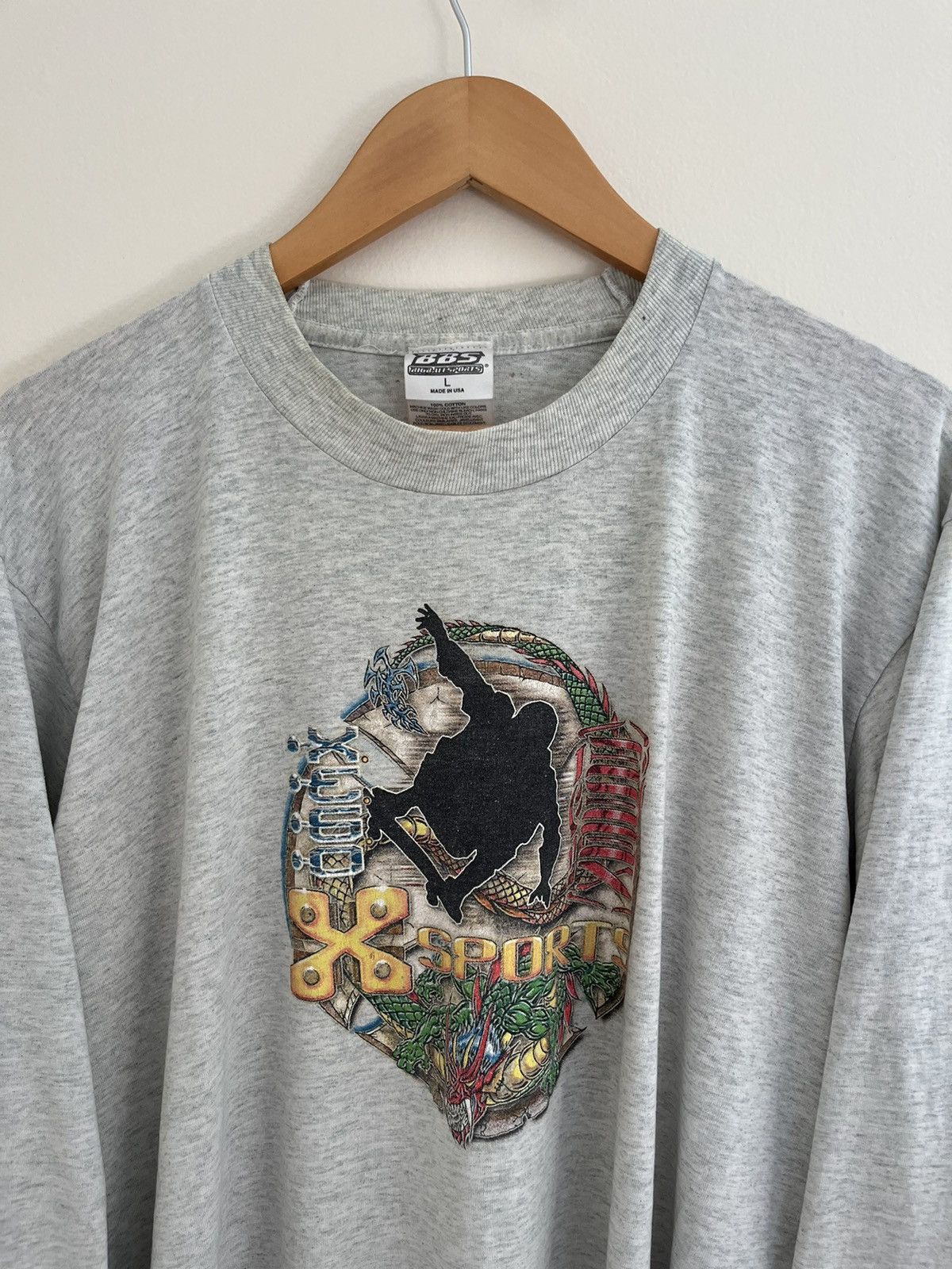 Hook-Ups × Vintage Vintage 90’s BBS Big Ball Sports Skateboards Thrashed LS Size US L / EU 52-54 / 3 - 2 Thumbnail