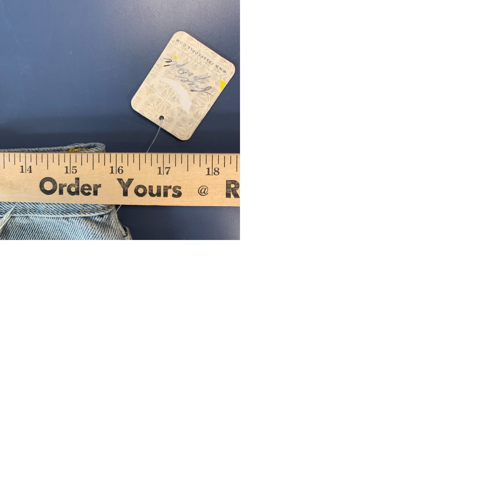 Vintage We The Free Jeans WOmens SIze 28 Fits 30x27 Distressed Raw Hem Casual Blue Denim Size 28" / US 6 / IT 42 - 11 Thumbnail