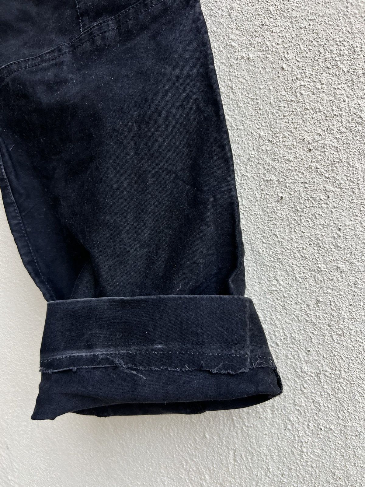 Shellac KENJI ITO Multi Pocket Fade Black Moleskin Cotton Pant Size US 31 - 21 Thumbnail