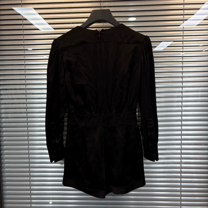 Saint Laurent Paris Saint Laurent size 3 Solid V-Neck Long Sleeve 2504-Nextar Size M / US 6-8 / IT 42-44 - 2 Thumbnail