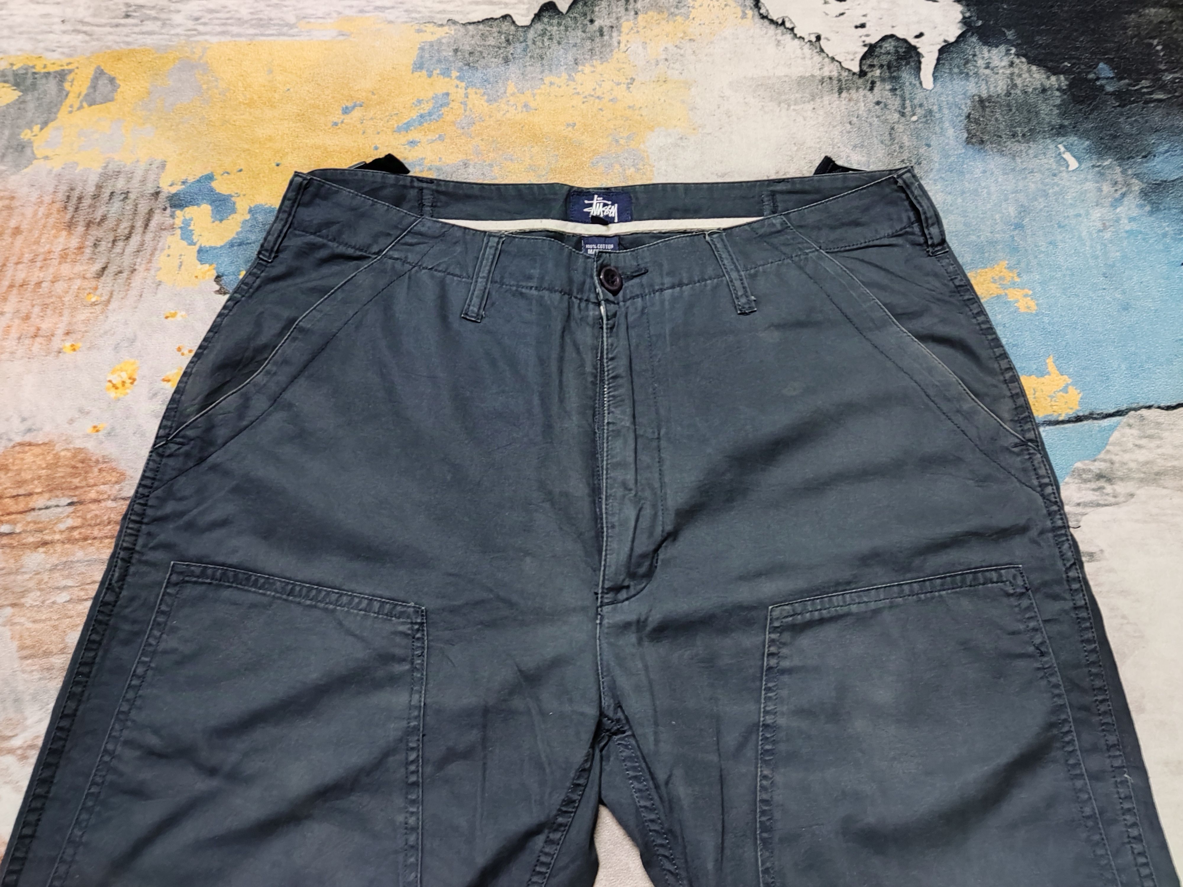 Stussy Stussy Cargo Double Knee Work Pant Size US 35 - 2 Thumbnail