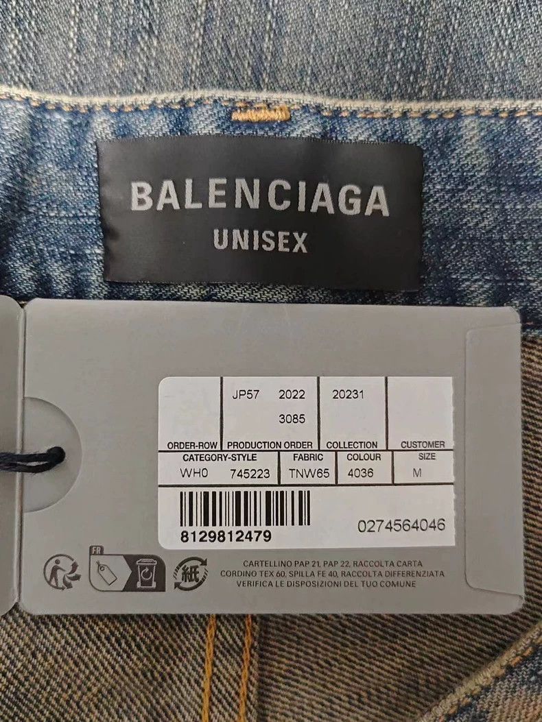 Balenciaga Balenciaga Graffiti Hand-painted Denim Pants-2507 Size US 30 / EU 46 - 4 Thumbnail