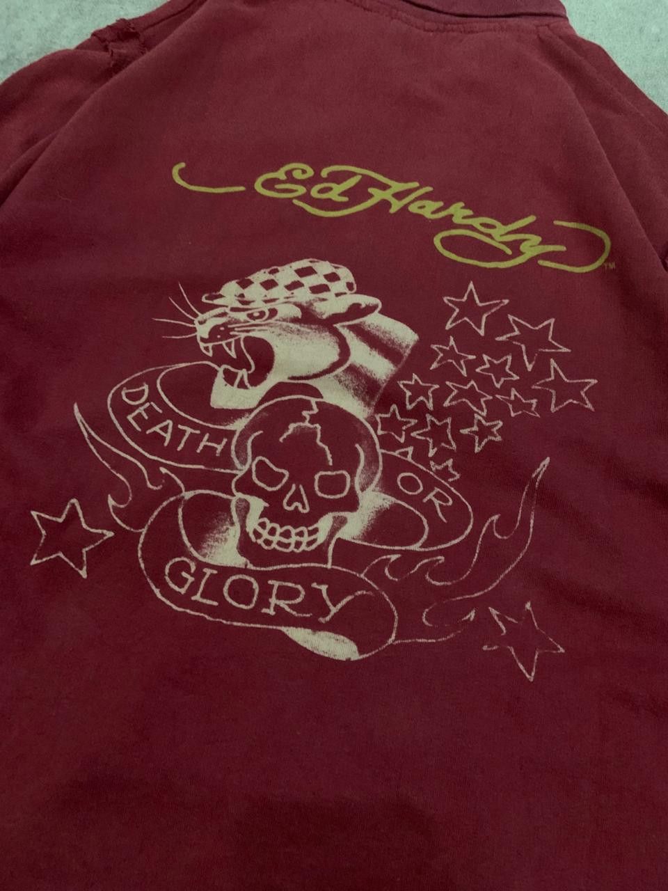 Ed Hardy Vintage 90s Ed Hardy Ripped Track Jacket Size US L / EU 52-54 / 3 - 8 Thumbnail