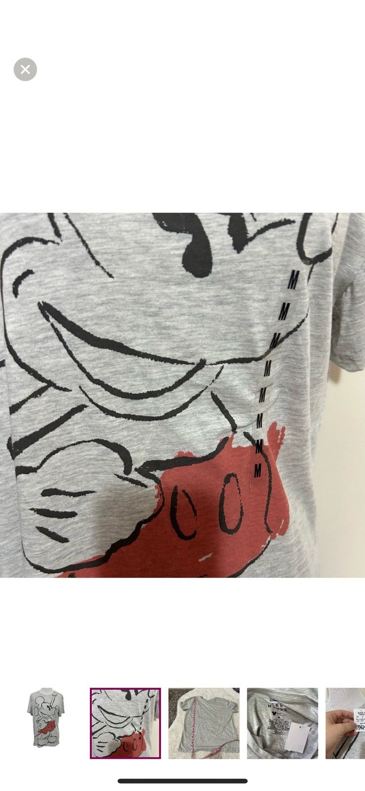Disney Disney medium Mickey Mouse T shirt Size M / US 6-8 / IT 42-44 - 4 Thumbnail
