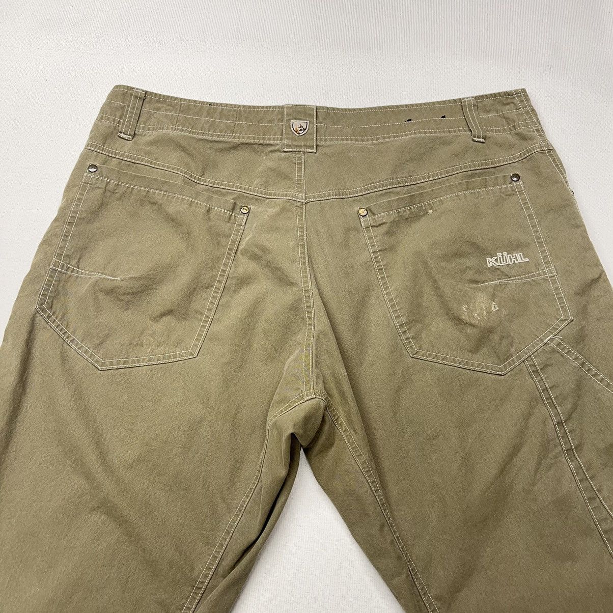 Kuhl Kuhl Pants Green Revolvr Vintage Patina Dye Workwear Utility Size US 36 / EU 52 - 13 Thumbnail