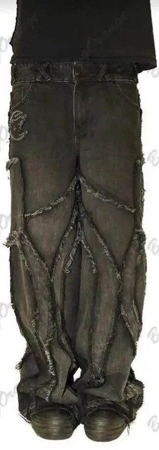 Designer × Japanese Brand Hip Hop Oversized Baggy Jeans Size US 31 - 1 Thumbnail