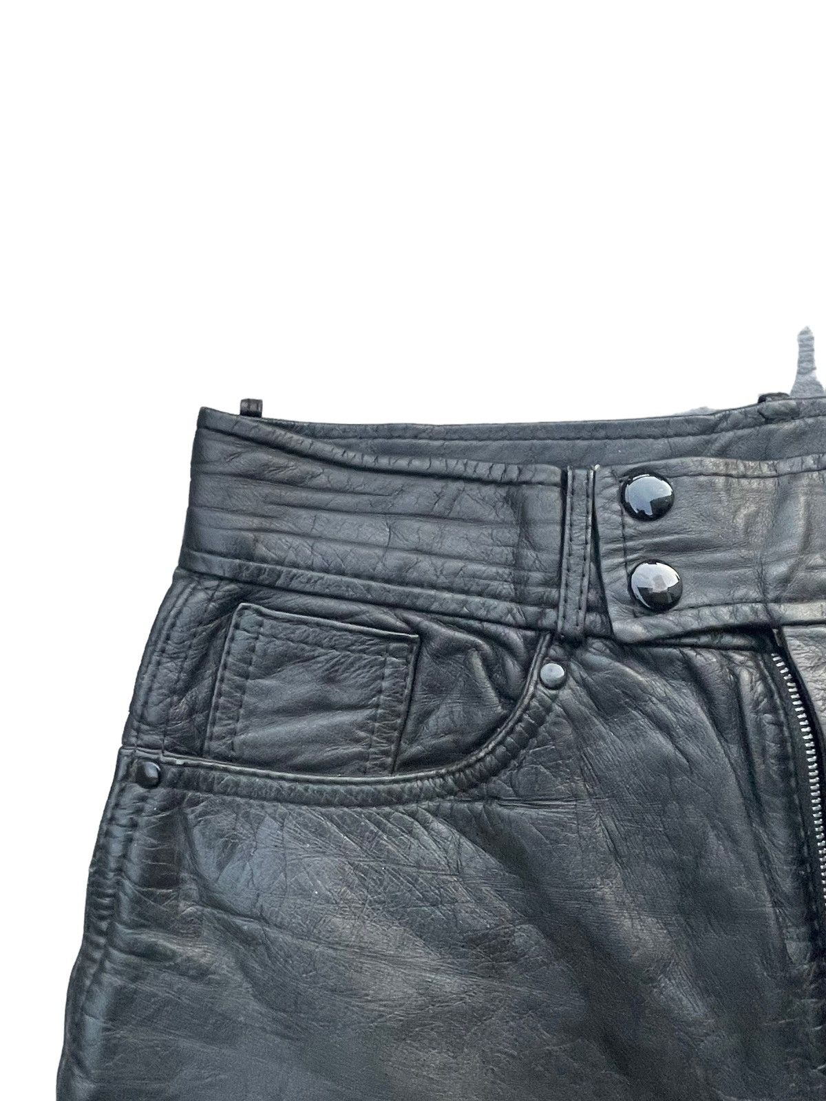 If Six Was Nine × Leather × Vintage Vintage Cream Soda Leather Pant Size US 28 / EU 44 - 6 Thumbnail