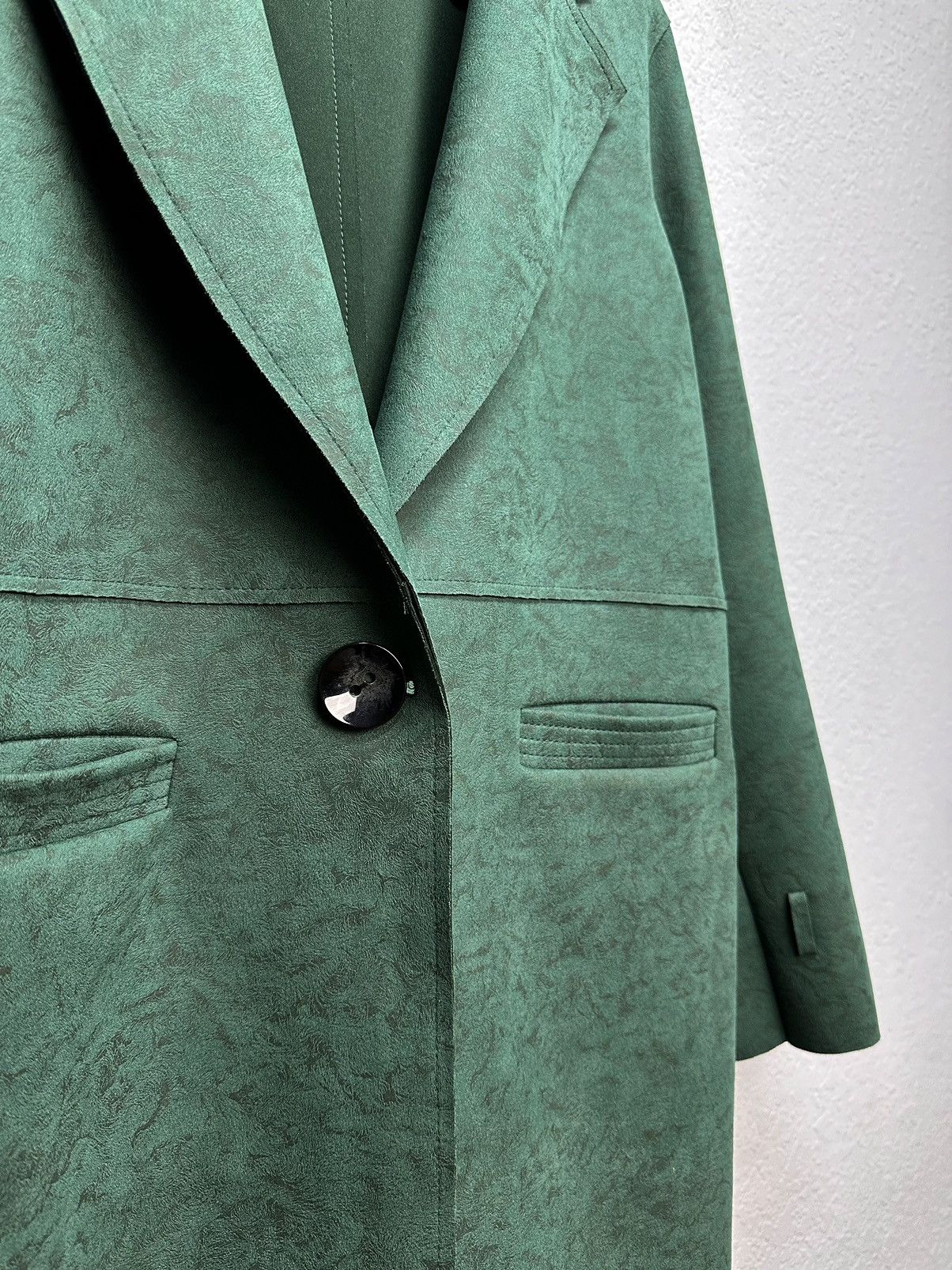 Max Mara MaxMara green minimalist coat classic Italy elegant fit Size M / US 6-8 / IT 42-44 - 7 Thumbnail