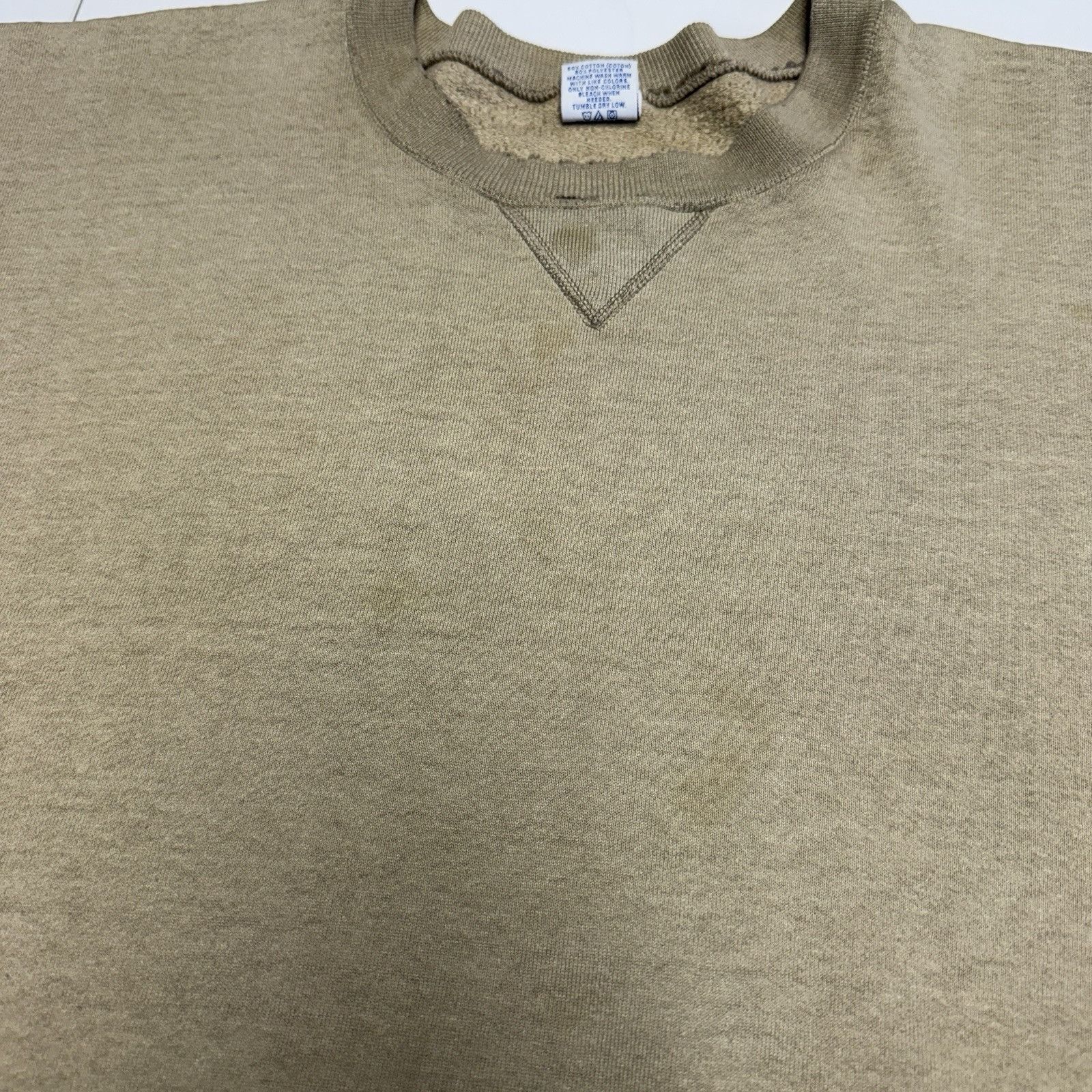 Russell Athletic Vintage Russell Athletic Sweatshirt Mens XXL 24.5x26 Tan Pul Size US XXL / EU 58 / 5 - 6 Thumbnail