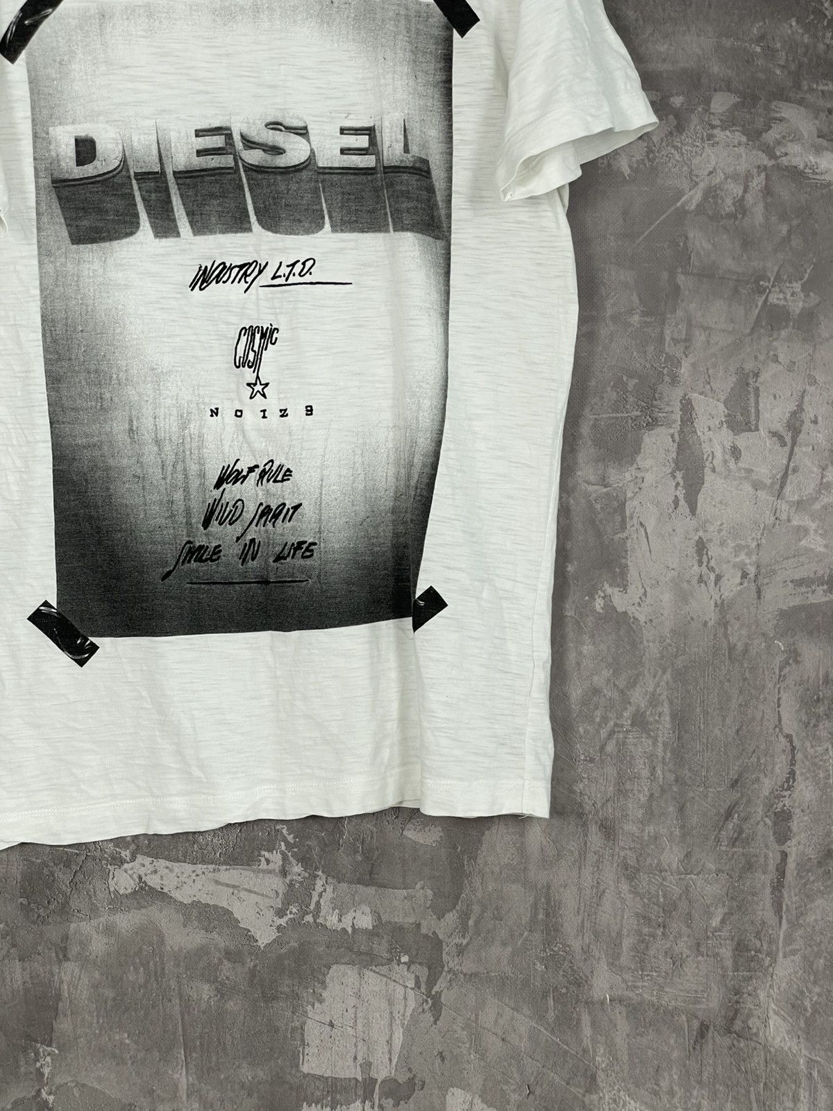 Diesel × Vintage DIESEL Y2K AVANT GARDE BIG LOGO 90s Retro Crazy T SHIRT Size US M / EU 48-50 / 2 - 6 Thumbnail