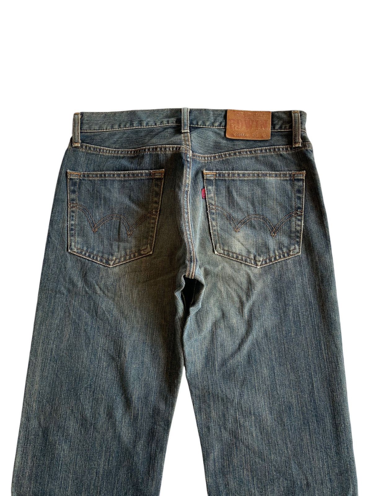 Japanese Brand × Kapital × Vintage Vintage Edwin 503zz Mudwash Distressed Denim☠️🎌 Size US 30 / EU 46 - 6 Thumbnail