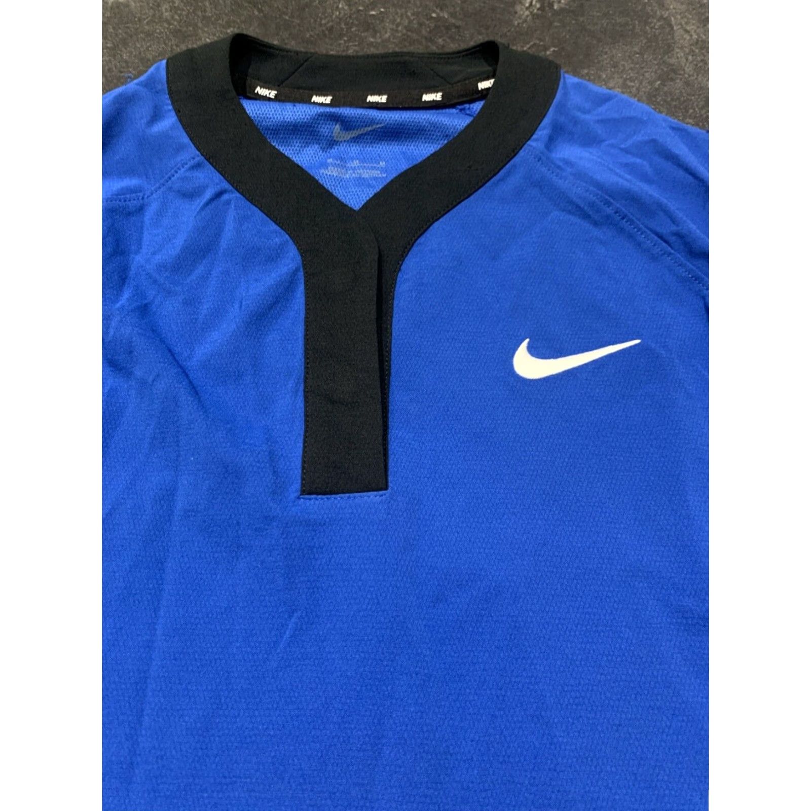 Nike Nike Dri-FIT Pullover Softball Windshirt Women's M Blue Short Sleeve Top Size M / US 6-8 / IT 42-44 - 3 Thumbnail