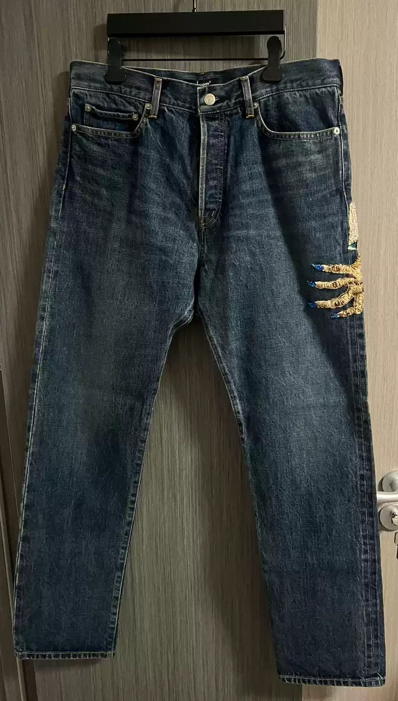Undercover UNDERCOVER Takahashi Shield Ghost Hand embroidered beaded jeans Size US 34 / EU 50 - 1 Thumbnail