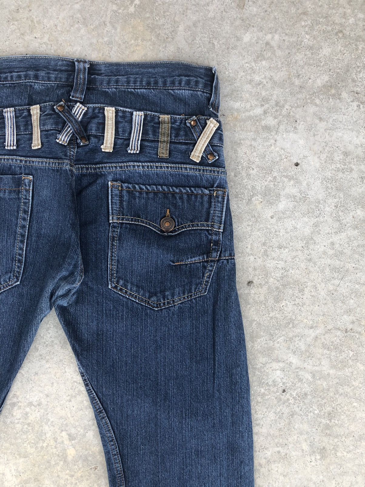 Hysteric Glamour Japanese Exit Double Waist Distressed Jeans Size US 32 / EU 48 - 10 Thumbnail