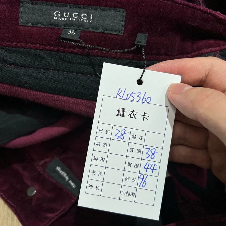 Gucci Gucci Burgundy corduroy trousers 2504-Nextarrow Size US 38 / EU 54 - 7 Thumbnail