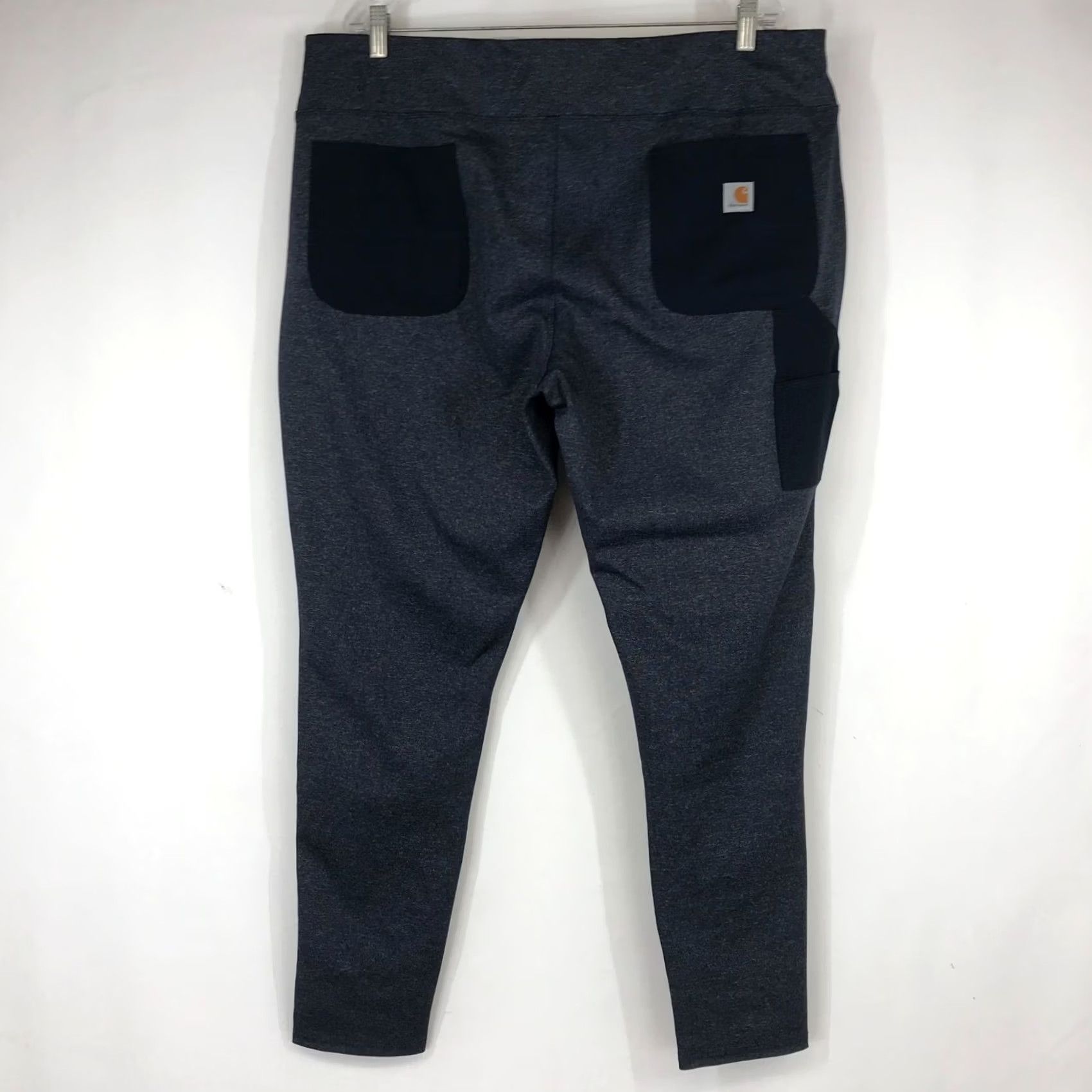 Carhartt CARHARTT Womens XXL TALL PANTS Grayish Blue Fitted Elastic Waist Pull-On Size 42" / US 20 - 6 Thumbnail