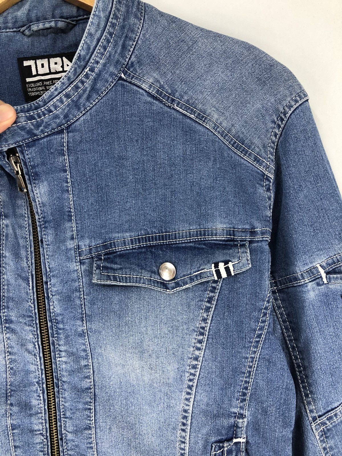 Japanese Brand Vintage Toraichi Denim Workwear Jacket Size M / US 6-8 / IT 42-44 - 10 Thumbnail