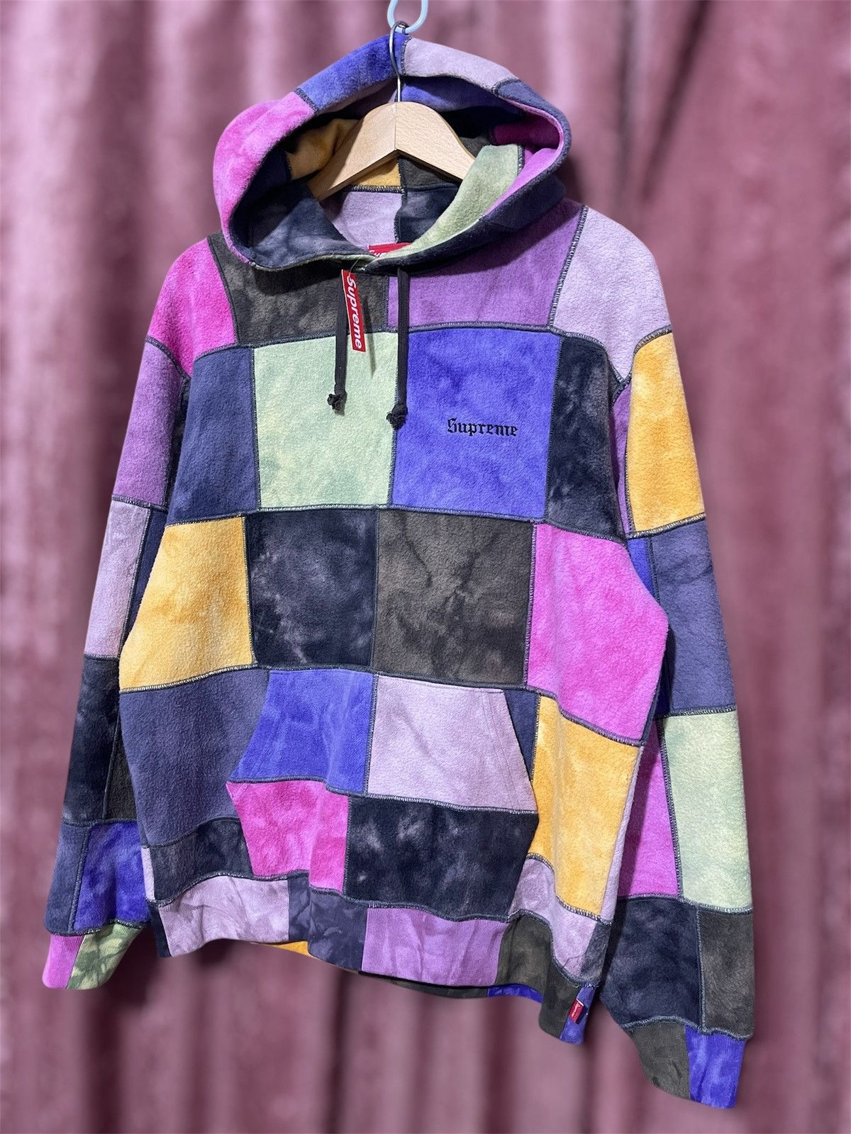 Supreme Supreme SS19 Patchwork Tie Dye Hooded Sweatshirt Medium Size US M / EU 48-50 / 2 - 3 Thumbnail