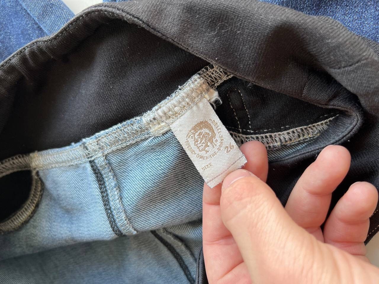 Diesel × Vintage Vintage Y2K Diesel Leggings Slim Pants Washed Denim Jeans Size 26" / US 2 / IT 38 - 5 Thumbnail