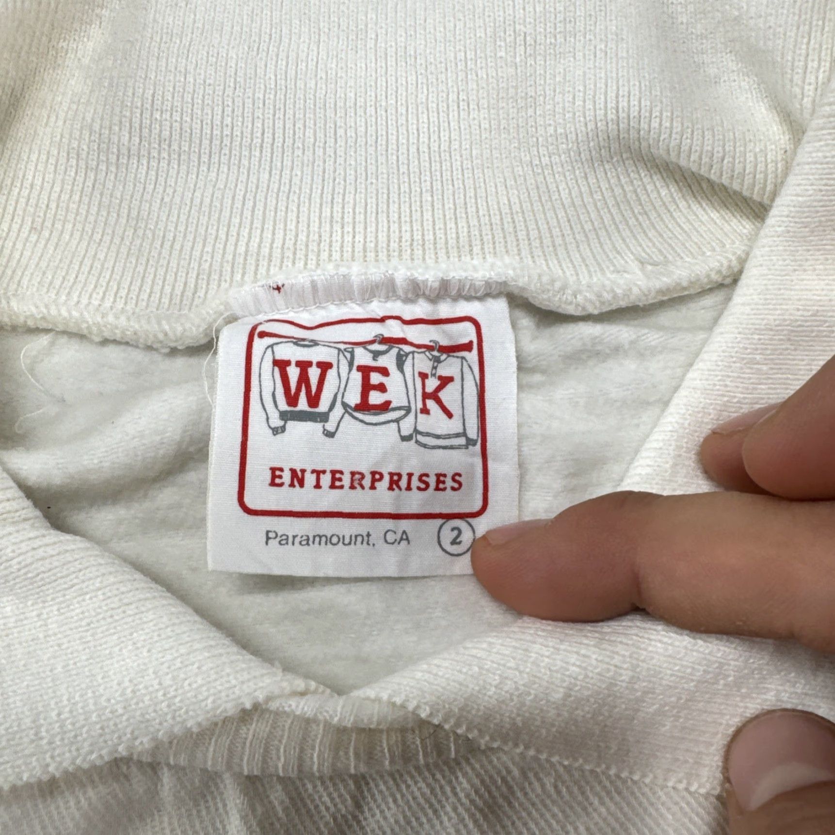 Vintage VINTAGE WEK Sweatshirt Men XL White 90s Special Export Beer Catch The Wave Club Size US XL / EU 56 / 4 - 3 Thumbnail