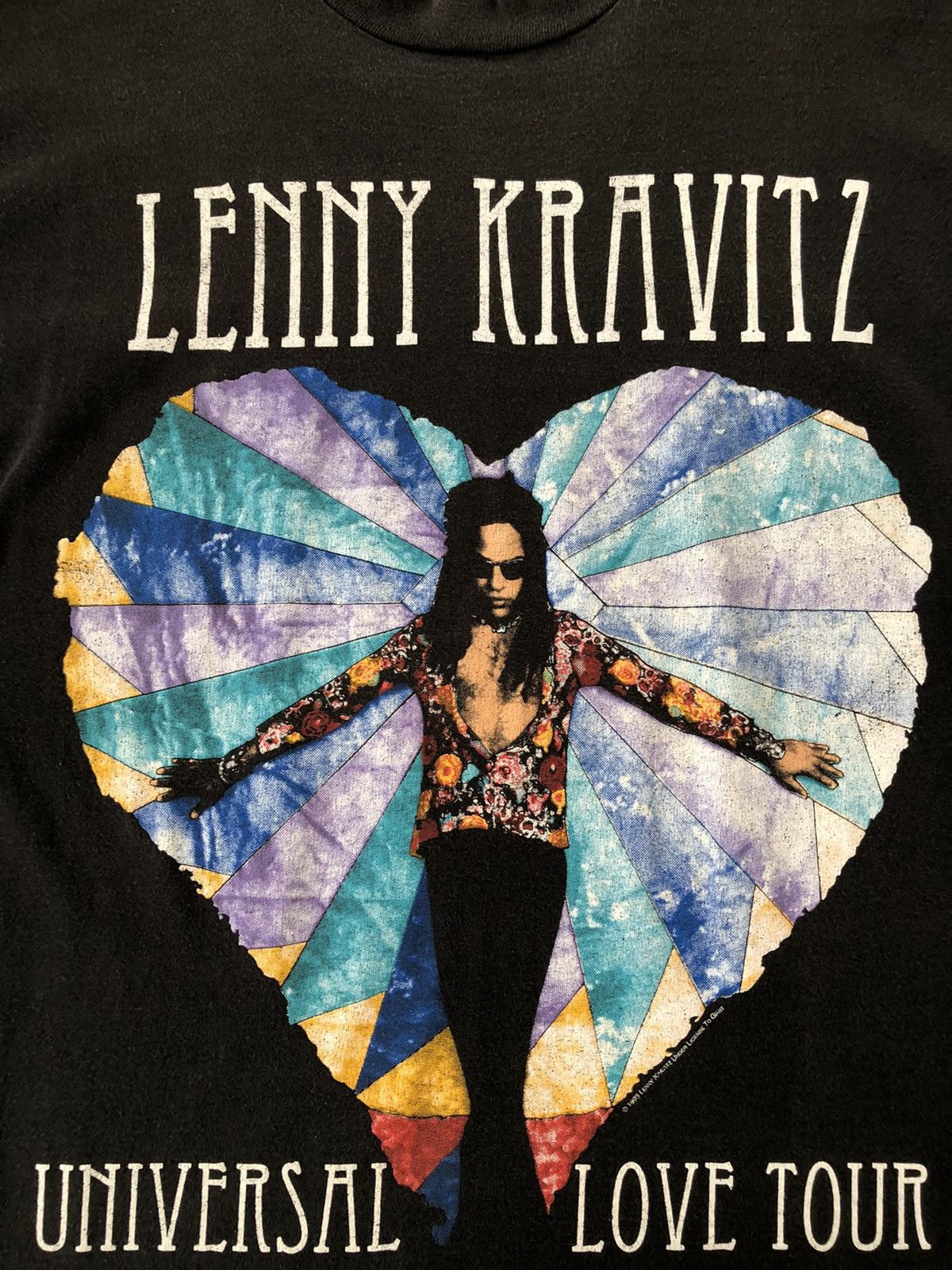 Vintage Vintage 90’s Lenny Kravitz Tshirt Giant Tag Tour Solo Singer Size US L / EU 52-54 / 3 - 2 Thumbnail