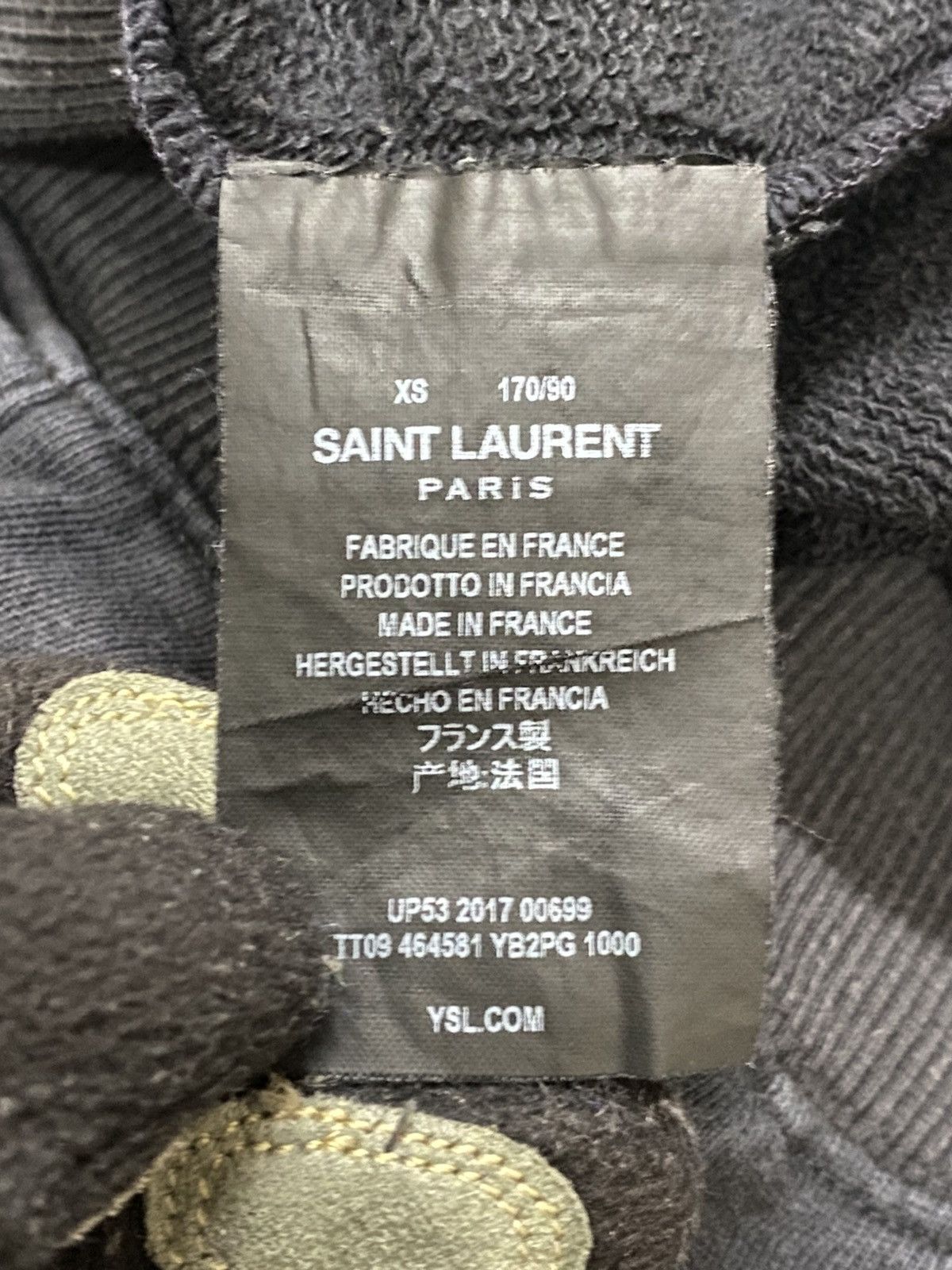 Saint Laurent Paris Saint Laurent centre small logo sunfaded hoodie Size US XS / EU 42 / 0 - 9 Thumbnail