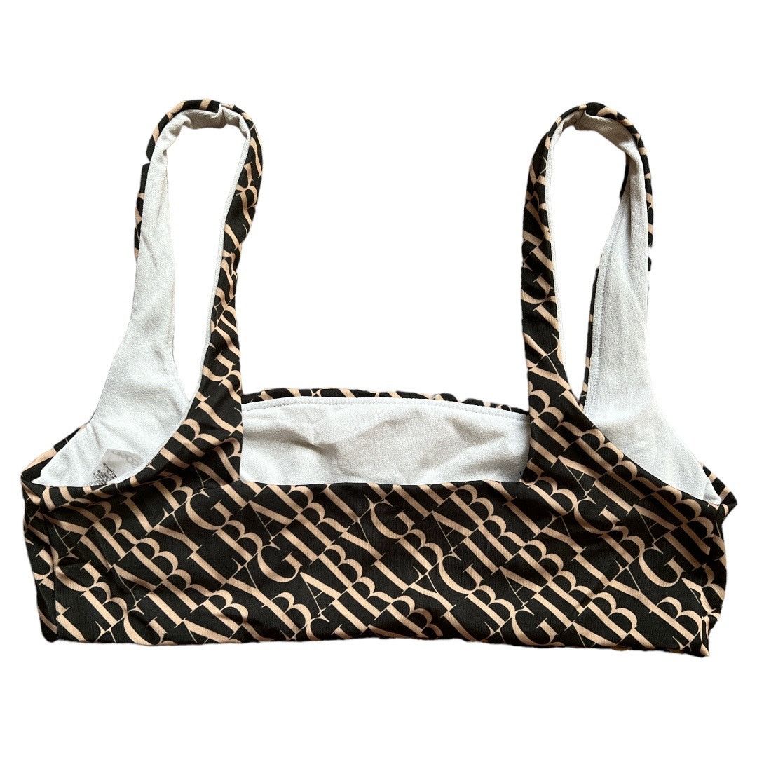 Asos Asos Brown Printed Swim Top, US8 Size ONE SIZE - 4 Thumbnail