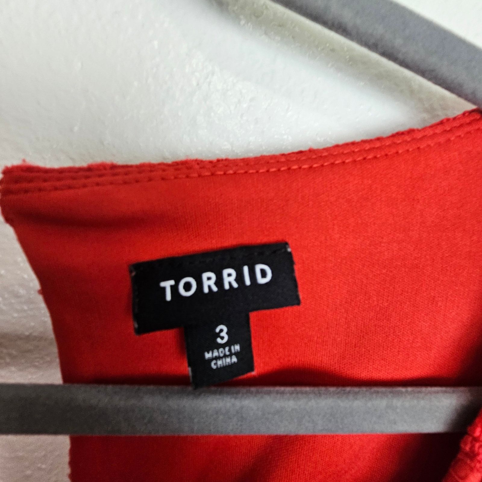 Torrid Torrid Womens Red Lace Skater Dress Size 3X Wedding Guest Size 3XL / US 20-22 - 7 Thumbnail