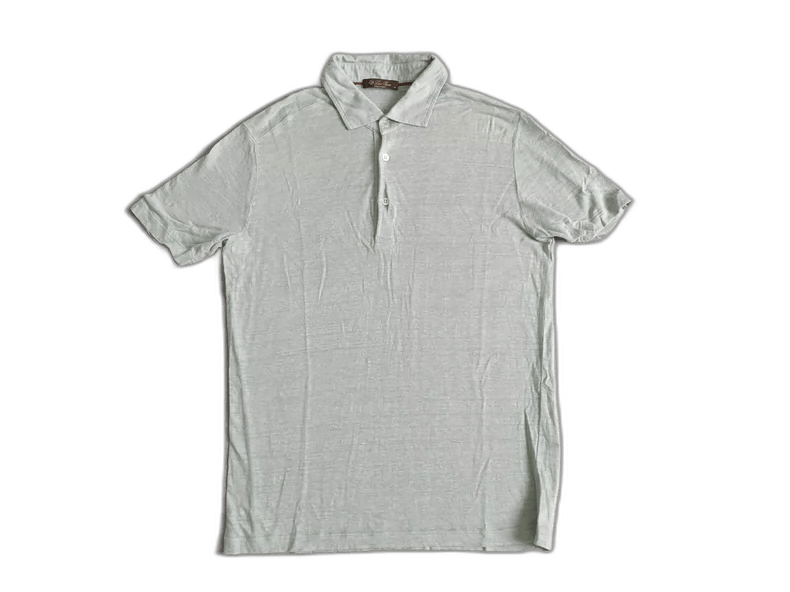 Ermenegildo Zegna Loro Piana Men's Linen Short Sleeve Polo Size US S / EU 44-46 / 1 - 1 Thumbnail