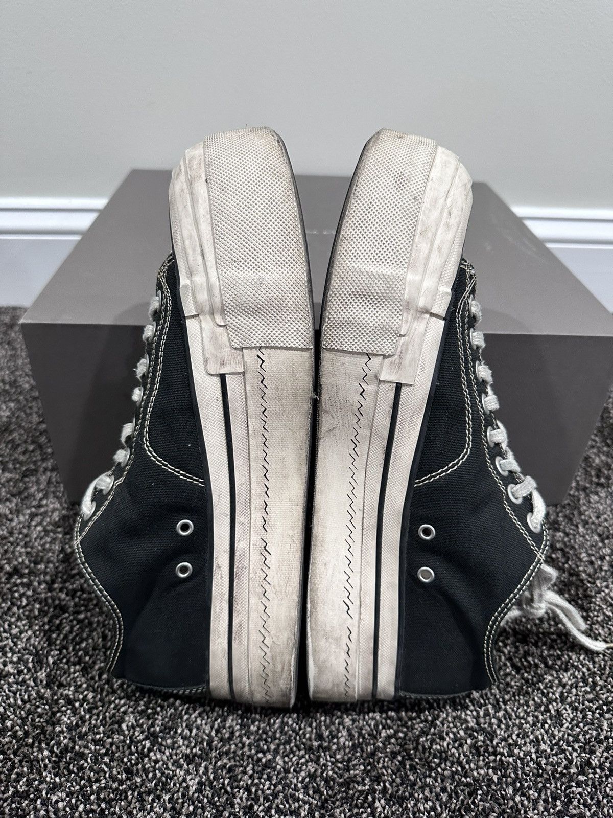 Japanese Brand × Visvim Visvim Skagway LO G. Pattern Black Canvas Sneaker Size US 10 / EU 43 - 7 Thumbnail