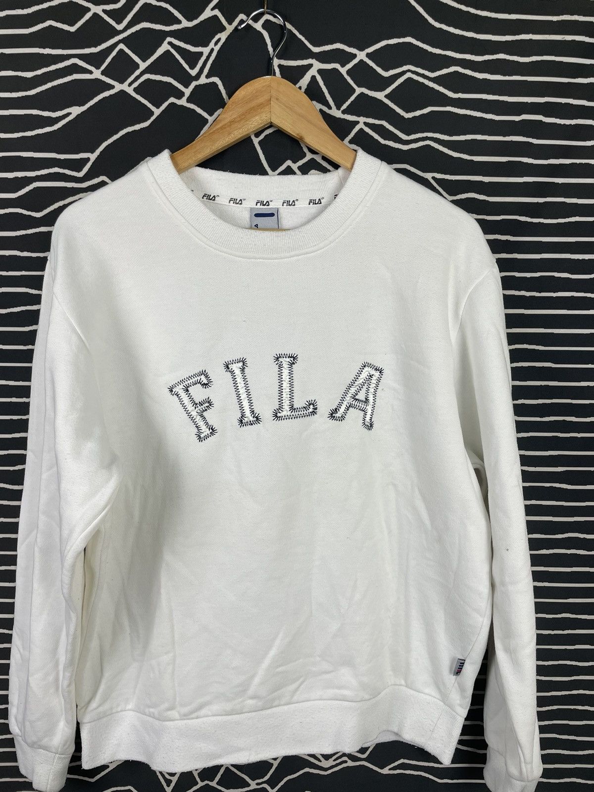 Fila Fila Spell Out Sweatshirt Size US L / EU 52-54 / 3 - 1 Thumbnail