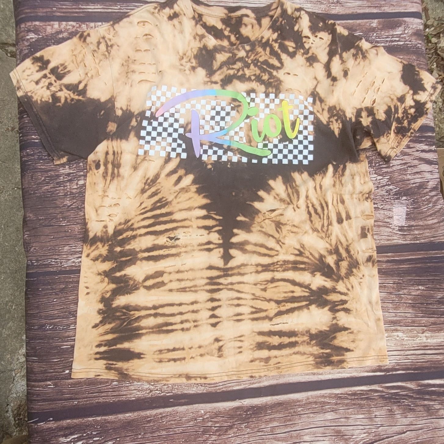 Band Tees Custom Riot Squad distressed t shirt Size US L / EU 52-54 / 3 - 4 Thumbnail