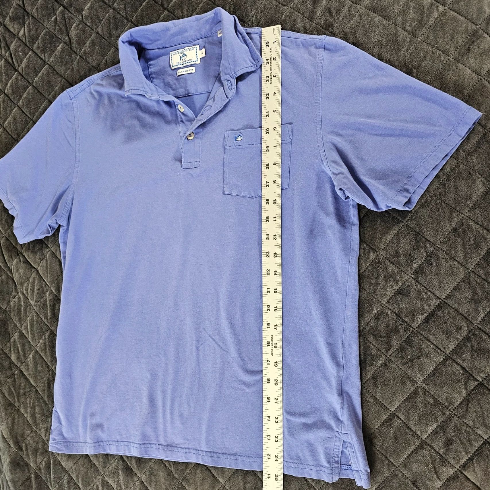 Southern Tide Southern Tide Polo Shirt Men's Medium Purple Performance Stretch The Skipjack Size US M / EU 48-50 / 2 - 4 Thumbnail