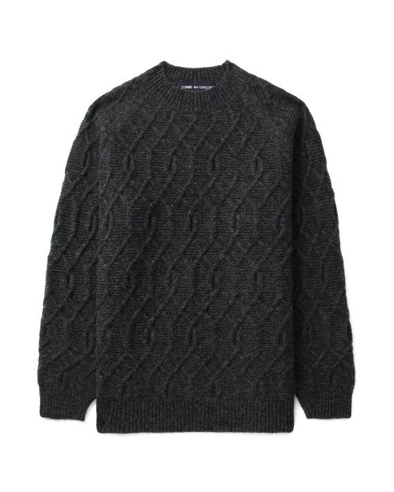 Comme des Garcons COMME DES GARÇONS HOMME Gray Wool Sweater Size US M / EU 48-50 / 2 - 1 Thumbnail