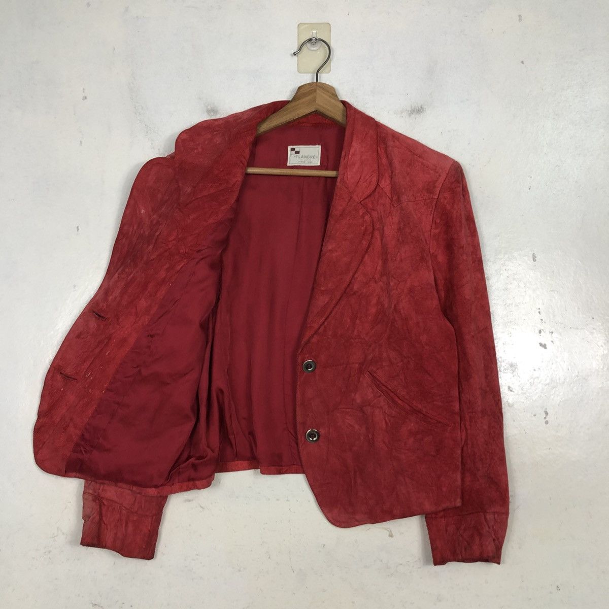 Japanese Brand Vintage Biker Leather Jacket Flandre Japan Issey Miyake Size US M / EU 48-50 / 2 - 13 Thumbnail