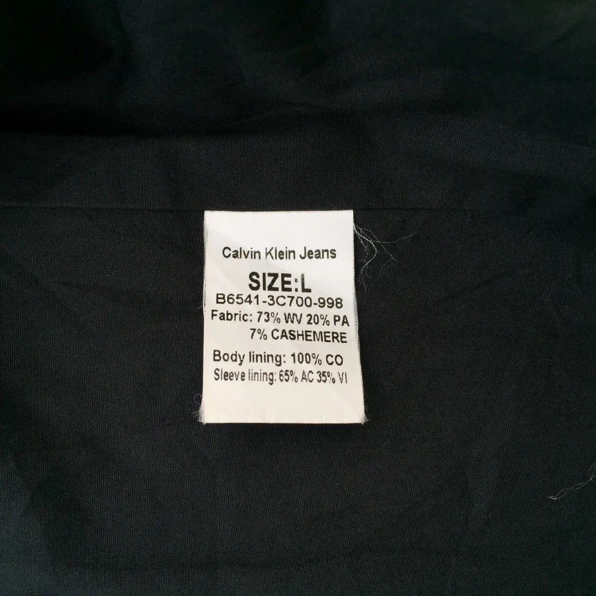 Calvin Klein Calvin Klein Avant-garde Wool Jacket Made in Italy Size US L / EU 52-54 / 3 - 7 Thumbnail