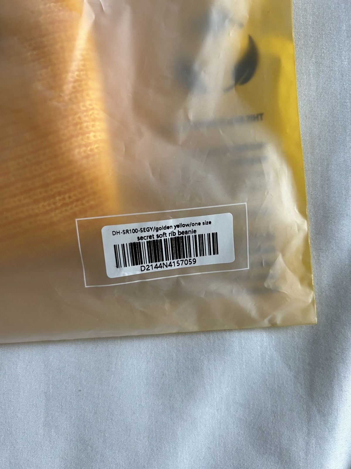 Drew House × Justin Bieber Drew House Secret Waffle Beanie Golden Yellow Size ONE SIZE - 5 Thumbnail