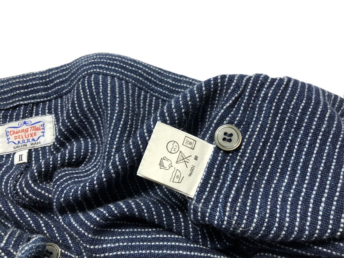 Blue Blue Japan × Indigo × Japanese Brand Chiang Mai Deluxe indigo striped shorts Size US 30 / EU 46 - 9 Thumbnail