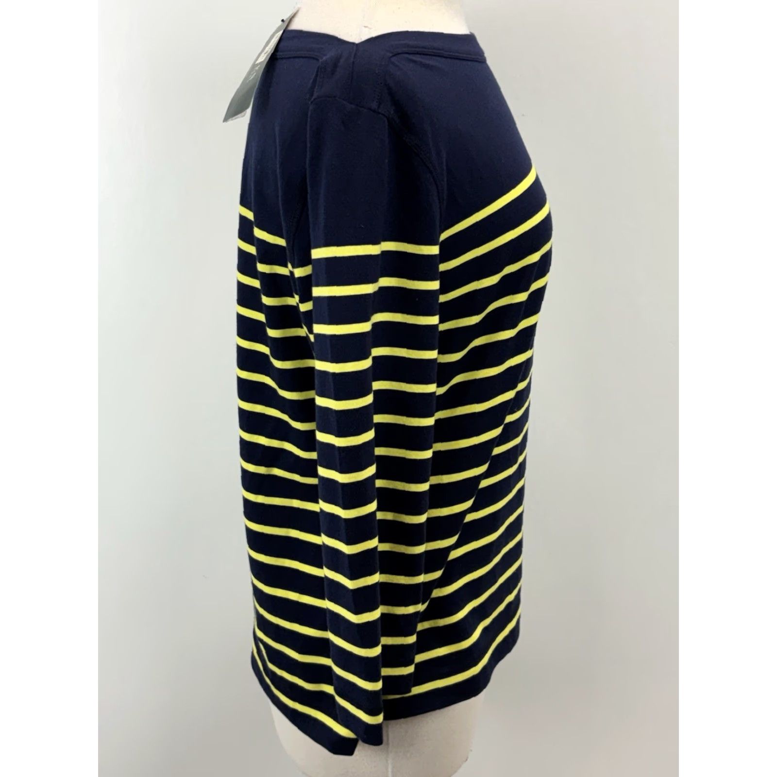 Ralph Lauren Lauren Ralph Lauren Striped Top Shirt Women’s XL Navy Boat Neck Coastal Nautical Boat Neck Casual Style Basic Size XL / US 12-14 / IT 48-50 - 4 Thumbnail